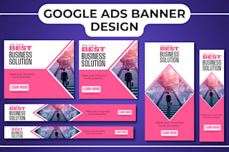 do creative web banner, static google ads banner, facebook ads design, ad image