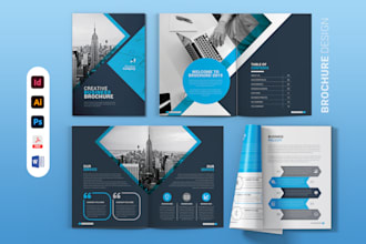 design brochure, catalog, annual report print or digital