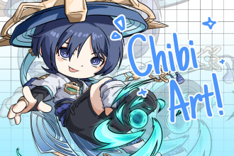 draw cute chibi art in my style