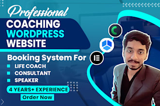 build a coaching website, consulting website or life coach website with booking