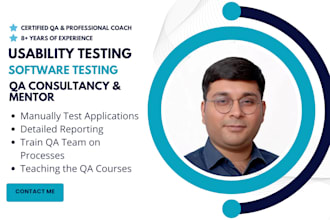 be your software qa testing coach mentor tester consultant