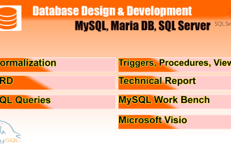 be your database developer for sql and nosql databases