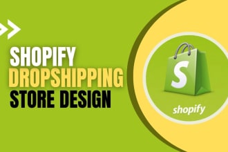 design shopify dropshipping store with oberlo or dsers