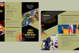 design a professional boucher, catalogue or a booklet