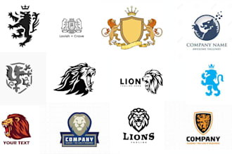 design heraldic and modern logo for your brand