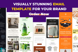 design a visually stunning email template for your brand