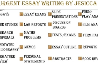 deliver english research summary paper on any topic