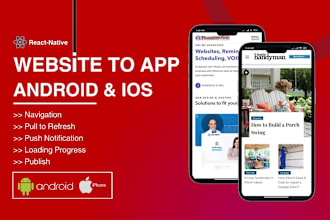 convert website to android and ios apps using webview