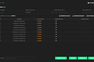 token launchpad trading volume holder bumping bot on eth solana sui xrpl