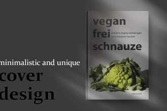 design a minimalistic and unique book cover
