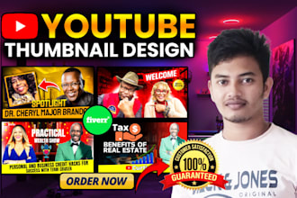 create amazing and eye catching thumbnail design for youtube