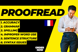 proofread and correct your french text