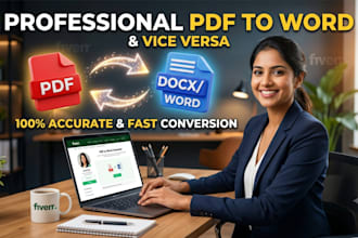 convert PDF file  to word or word to pdf