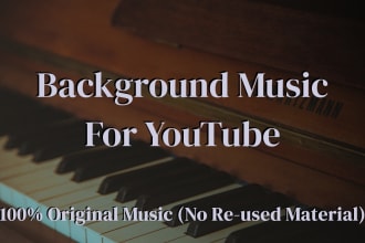 compose piano background music for your youtube video