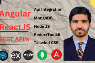 develop your angular, react js web apps using tailwind CSS