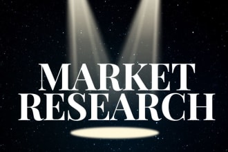 market research, market sizing, target audience, and competitive analysis