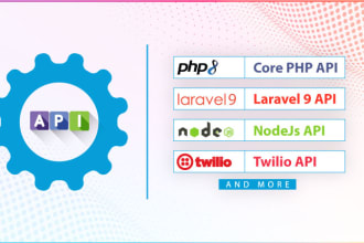 do rest API integration, development or bug fixing