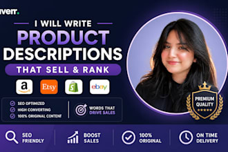 write SEO product description for amazon, etsy, shopify listing copy