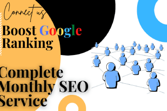 provide monthly SEO service with high quality backlinks for google 1st ranking