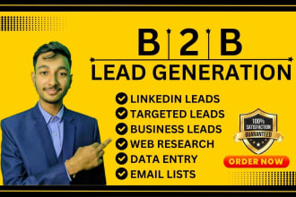 b2b lead generation, linkedin leads, and email collect