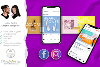 design stylish social posts and stories