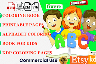 give you 100 premium abc coloring pages for etsy or kdp
