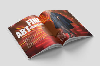 design a professional magazine