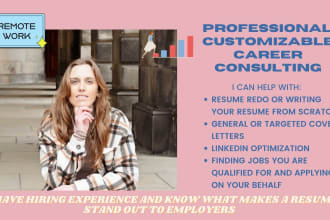 write and upgrade your resume, cover letter, linkedin