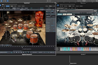 create a powerful midi rock and metal drums