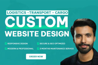 create logistics, trucking, dispatch, cargo, freight broker, transport website