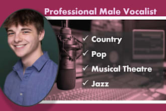 be your male singer and songwriter