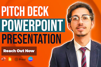 design a powerful investor pitch deck presentation for you