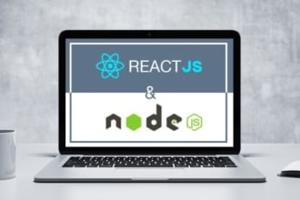 develop landing page react js and node js website