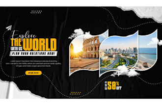 design unique website banner and slider
