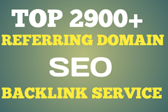 build referring domain SEO backlinks for google top ranking