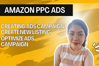 setup manage and optimize amazon PPC campaigns ads sponsored
