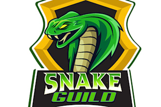 provide 2 modern snake logo design within 24 hours