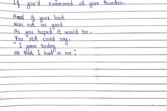 write for you in my beautiful handwriting