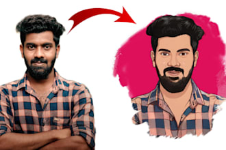 draw cartoonist picture from your picture
