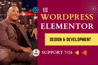 design wordpress website mobile friendly and elementor website design