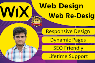 design redesign wix website, fix error edit wix website