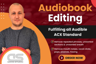 professionally edit your audiobook  acx