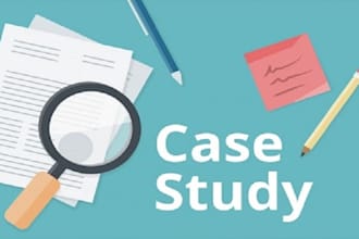 write case study analysis, research, articles and summaries