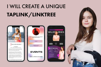 create a unique and customized taplink for your business