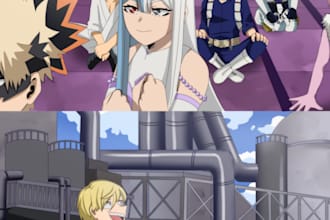 do a my hero academia style comic for you