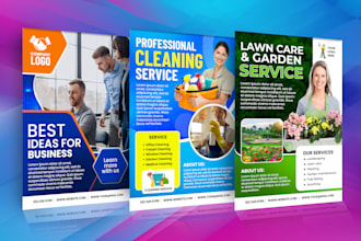 create eye catching flyer design, fb ads, signage design, brochure design
