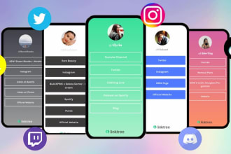 set up linktree bio link landing page for social media