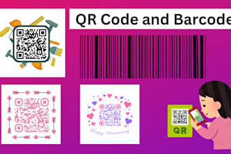 make fast, designer qr code and barcode design for you