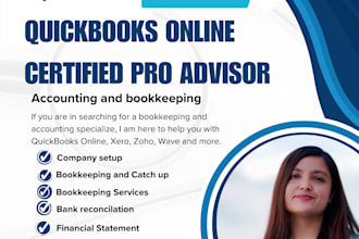do setup, clean up and bookkeeping in quickbooks online,xero
