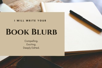 write your book blurb or synopsis